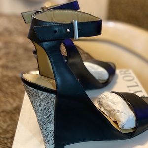 Brownwen leather Wedges